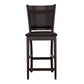 Jaden - Upholstered Counter Chair (Set of 2) - Black And Espresso