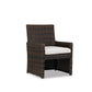 Montecito - Dining Chair, With Self Welt - Canvas Flax / Dark Brown