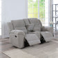 Gilson - Chenille Upholstered Reclining Loveseat - Gray