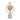 Glass / Marble 16" Globe Table Lamp - Amber