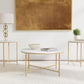 Ellison - Round Marble Coffee And End Table Set