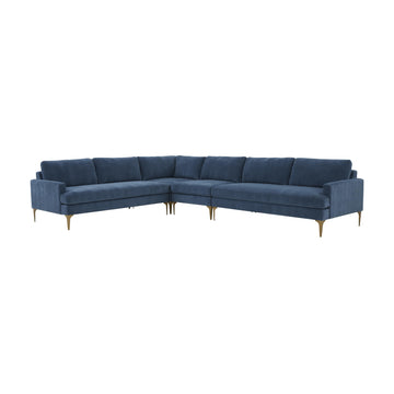 Serena - Velvet Large L-Sectional