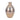 Glass 15" Bulbous Vase - Champagne