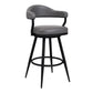 Justin - Swivel Vintage Bar Stool With Metal Legs