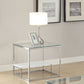 Ruben - End Table - Chrome & Clear Glass