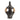 Double Handle With Twine Vase 14" - Black / Terracotta