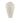 16" x 9" Paper Mache Ribbed Floor Vase - Ivory