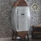 Brancaster - Wine Cabinet - Retro Brown Top Grain Leather & Aluminum