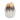 Almada Small Oversized Portugal Vase - White / Orange
