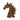 37" Teak Wood Horse Head - Natural