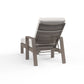 Laguna - Chaise Lounge, No Welt - Canvas Flax / Gray