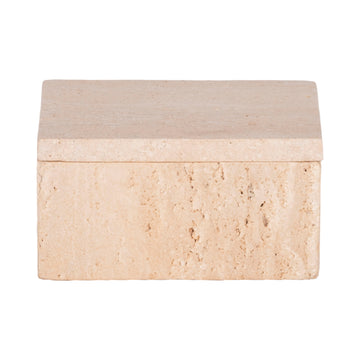 Travertine Box - Tan