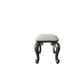 House - Delphine - Bench - Two Tone Ivory Fabric & Charcoal Finish