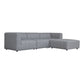 Lyric - Lounge Modular Sectional Gray - Dark Gray