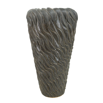 Devone Small Ceramic Floor Vase - Brown