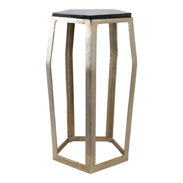 Hettinger Large Accent Table - Gold / Black
