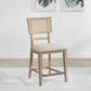 Kailani - Radio Weave Cane Counter Dining Side Chair (Set of 2) - Beige Oak