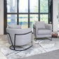 Swan - Contemporary Accent Chair - Black / Gray