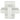 Marble Geometric Orb 5" - White