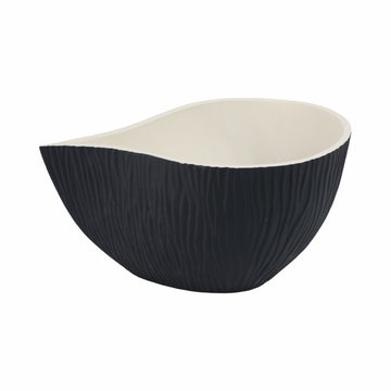 7" Perseus Large Porcelain Bowl - Black/White