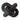 Wood 6" Decorative Knot - Black