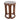 18" x 14" Mrble Top Inlay Wood Accent Table - Ivory / Brown