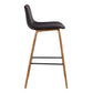 Maddie - 26" Contemporary Barstool - Walnut / Brown