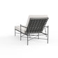 Provence - Chaise Lounge, With Self Welt - Canvas Flax / Black