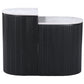 Ormara - Side Table Set - White / Black