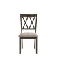 Claudia II - Side Chair (Set of 2) - Fabric & Weathered Gray