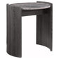 Gladstone - Round Faux Marble Top End Table - Distressed Gray