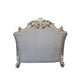 Vendom II - Chair - Two Tone Ivory Fabric & Antique Pearl Finish