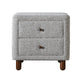 Cleo - Nightstand - Gray Boucle