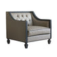 House - Beatrice Chair - Tan PU, Black PU & Charcoal Finish