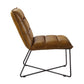 Balrog - Accent Chair - Saddle Brown Top Grain Leather