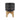 Ceramic Aztec Planter On Wooden Stand 5" - Black