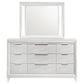 Marmore - 9-Drawer Dresser And LED Mirror - White
