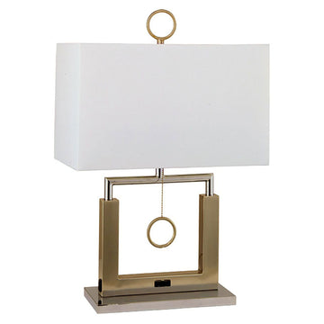 Jessica - Steel Table Lamp - Brushed Steel