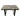 Rolla Smoky Quartz Top Coffee Table - Bronze