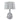 25" Floral Applique Table Lamp - Cream