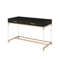 Adiel - Desk - Black & Gold Finish