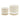 Zig-zag Planter With Saucer 5 / 6" (Set of 2) - White