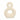 19" Ridged Eight Shape Terracotta Vase - Ivory