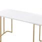 Estie - Vanity Desk - White & Gold Finish