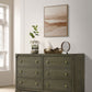 Gran Park - 6-Drawer Dresser Cabinet - Dark Cocoa