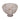 9" Glass Pedestal Bowl Opal Finish - Ivory Multi