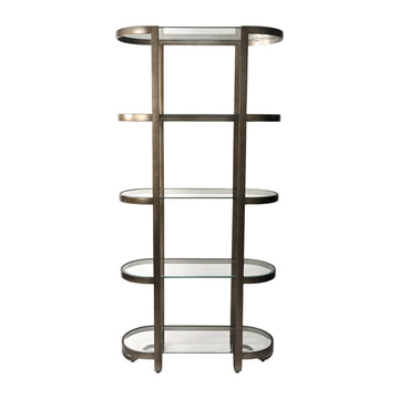 78" Anthem Forged Metal Etagere Shelf - Black