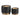 Mesh Metallic Planters 6 / 8" (Set of 2) - Black