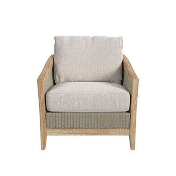 Cambria - Club Chair - Gray / White