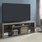 Wasim - TV Stand - Rustic Oak Finish